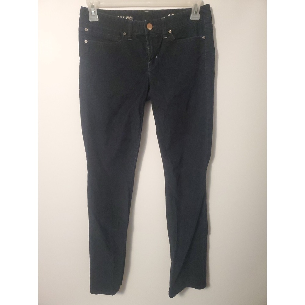 Gap 1969 corduroy Navy Blue Solid real straight jeans size 28 / 6